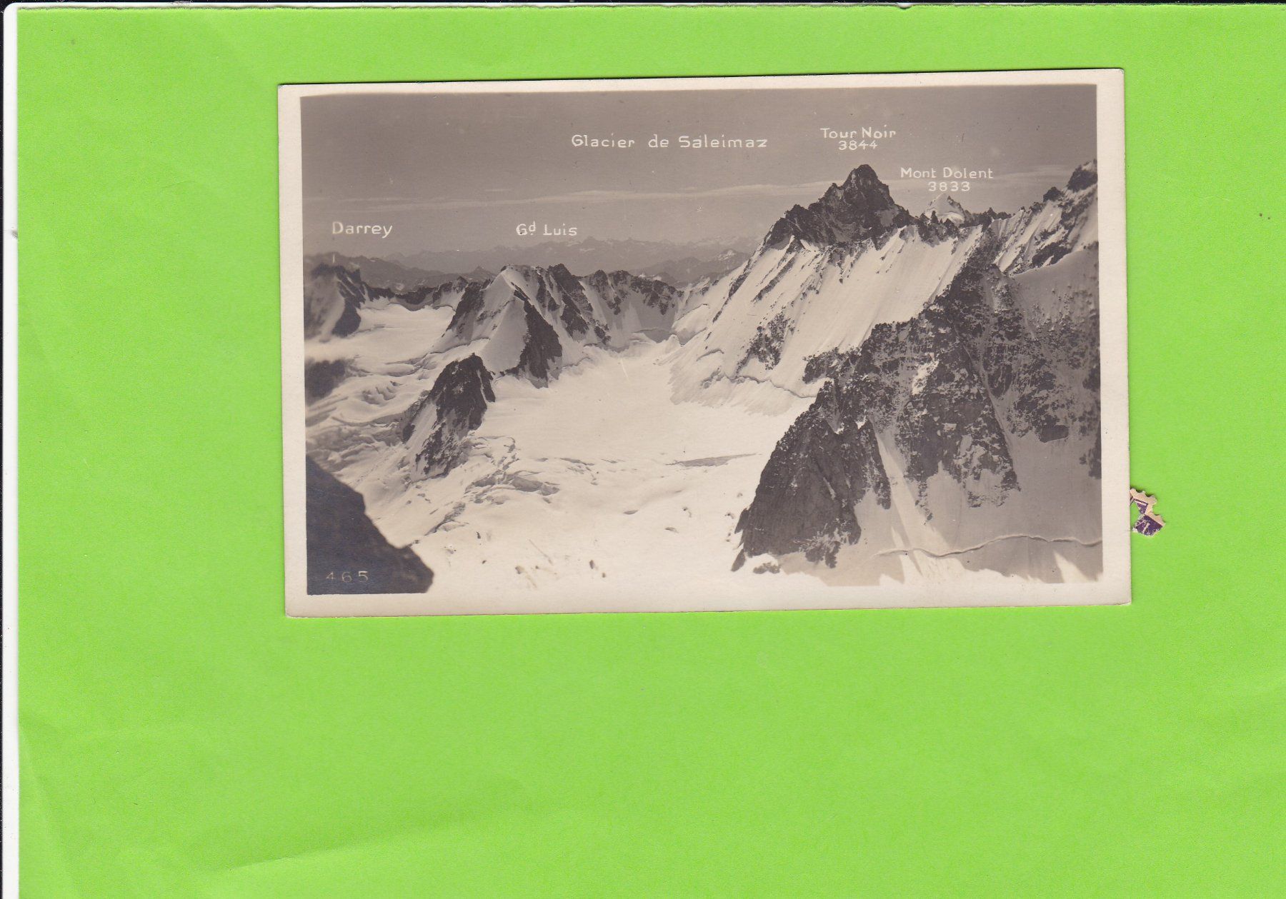 Cartoline postali: Glacier de Saleimaz – Usato da St. Peterzell venduto da neckertal