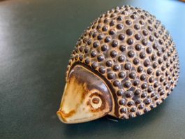 Vintage Keramik Igel Figur von Fontina | Mid Century Deko