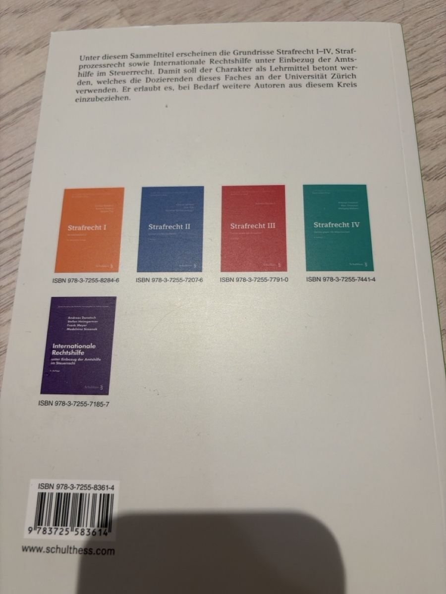 Bücher: Strafprozessrecht 3. Auflage Schulthess neu – Neu (gemäss Beschreibung) aus Dietlikon von flo_dm5l 1