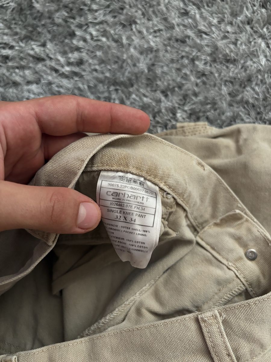 Carhartt Jeans: Carhartt Single  Pants Beige Size 32x34 – Usato da Brislach venduto da edu_t6pq 5