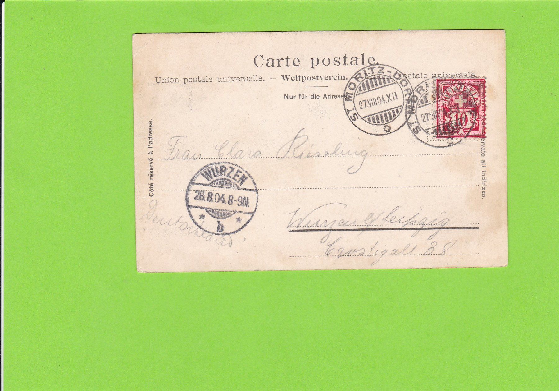 Cartoline postali: St. Moritz-Bad mit Margna – Usato da St. Peterzell venduto da neckertal 1