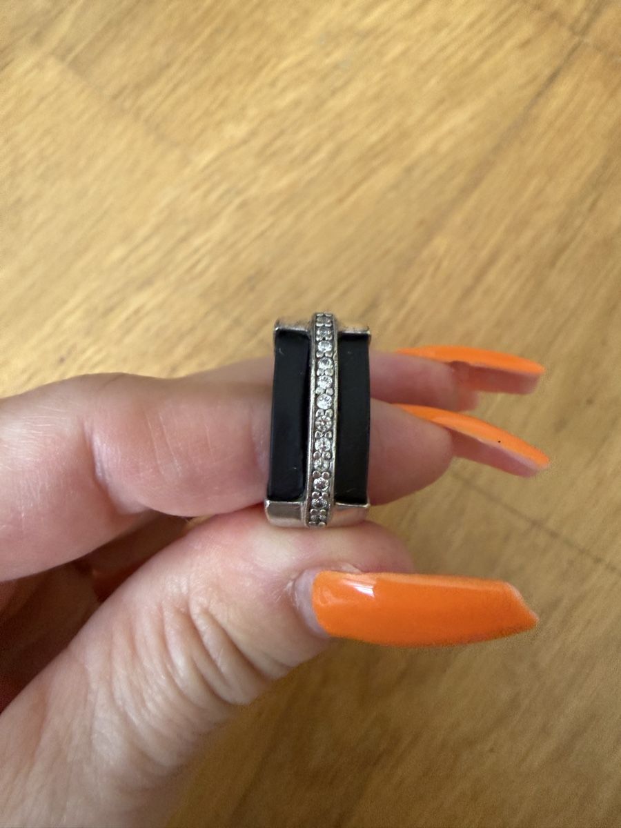 Bagues: Ring Silber Onyx Zirkonia Grösse 52 – D'occasion à Richterswil par cobruetsch