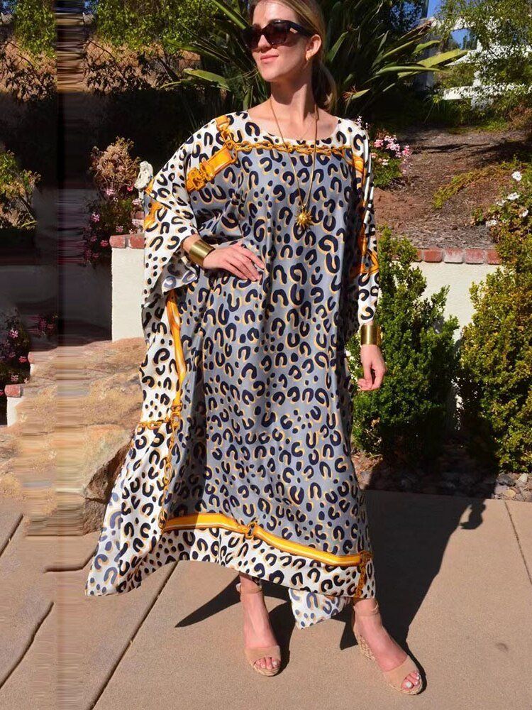 Vestiti: Leopard Beach Cover Ups, New Maxi Beach Dress – Usato da Gächlingen venduto da CHARLEZGIFTS 2