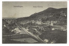 Läufelfingen (BL) Dorfpartie Bahnhof  Ruine Homburg um 1915