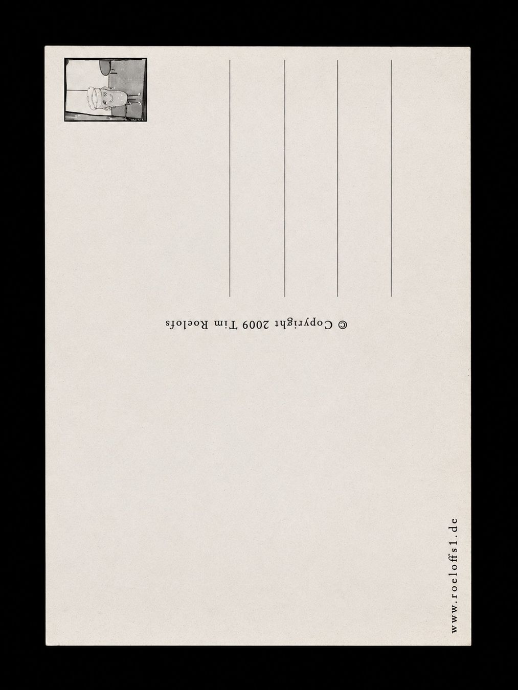 Ansichtskarten: Tim Roelofs  – Postcard 2009 – Gebraucht aus Fribourg von AngeAvecH 1
