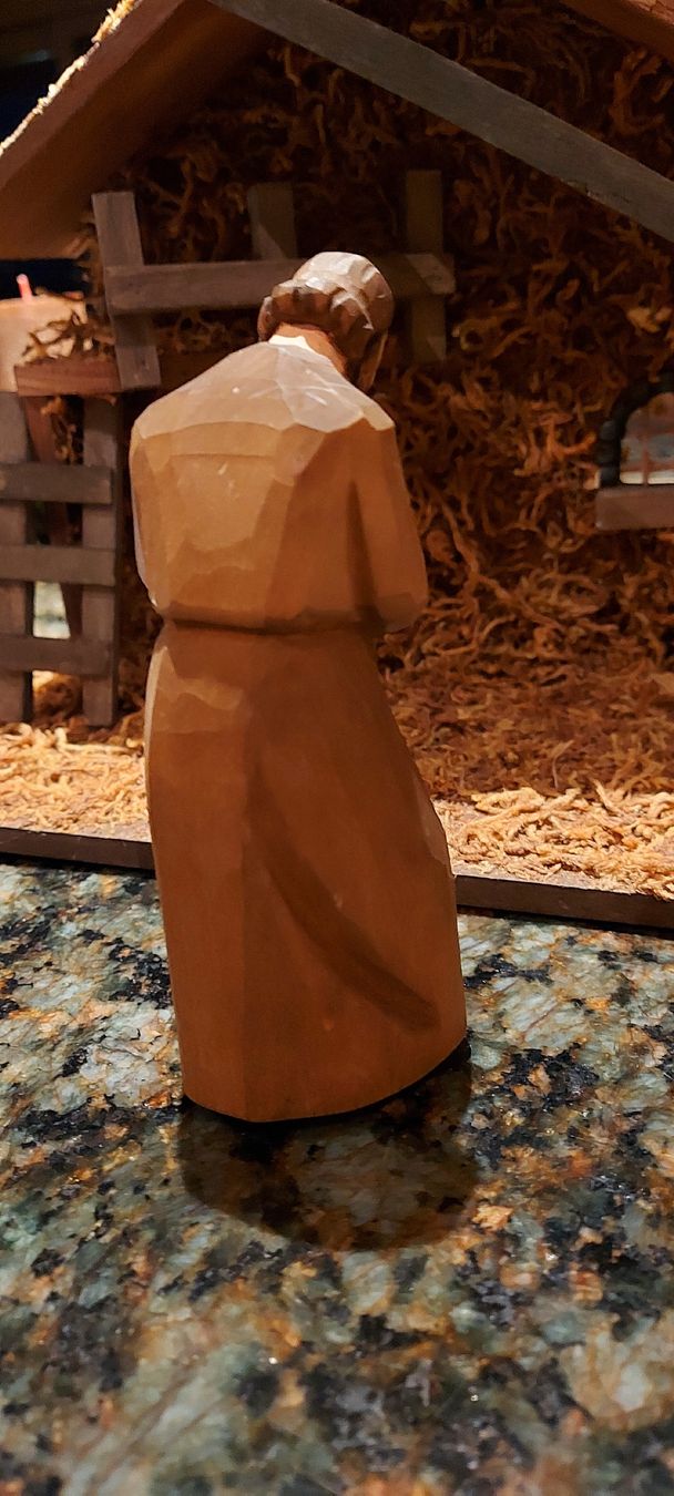 Statuette: Krippenfigur Josef, Weihnachten, Handarbeit Huggler – Usato da Männedorf venduto da Spargeluno 2