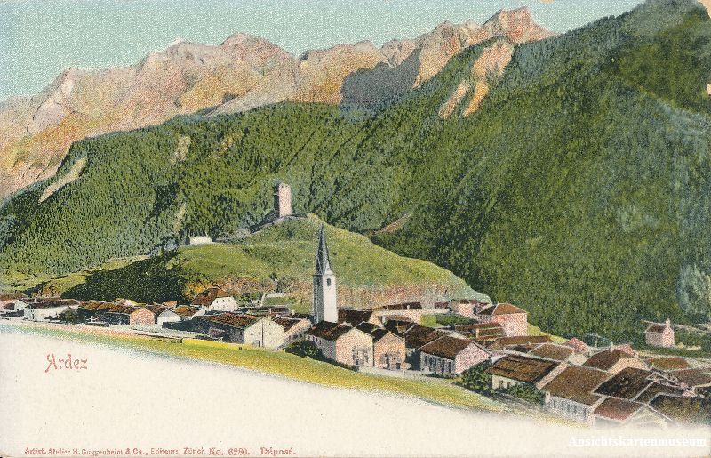 Cartoline postali: Ardez + c1900 – Usato da Emmenbrücke venduto da teestube