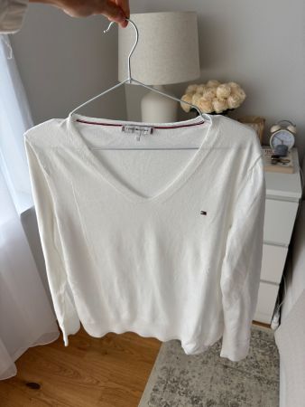 Tommy Hilfiger Pullover Size S in white NP: 120.-