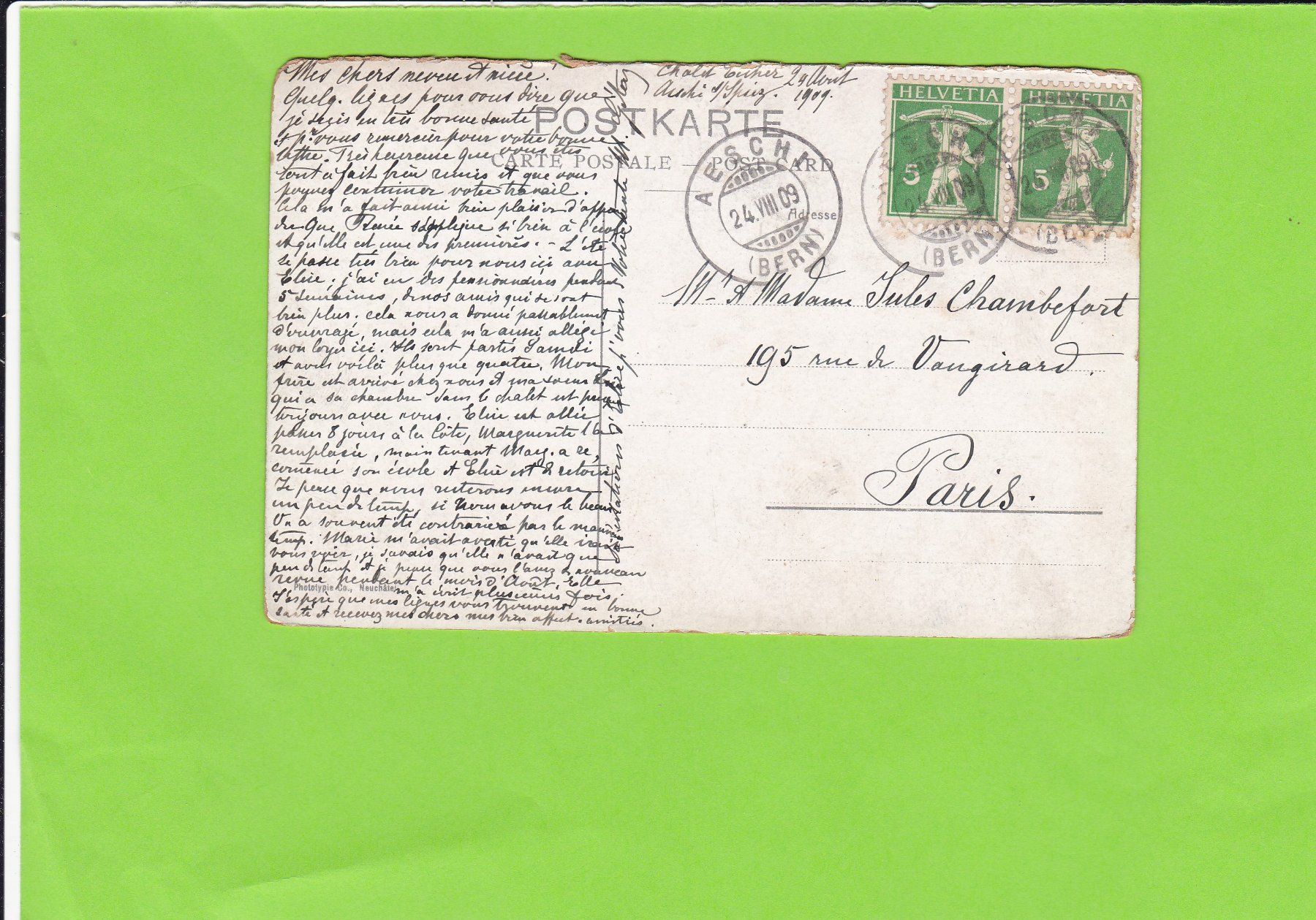 Cartes postales: Aeschi – D'occasion à St. Peterzell par neckertal 1