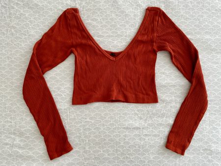 Langarmshirt Rostrotr Gr. M