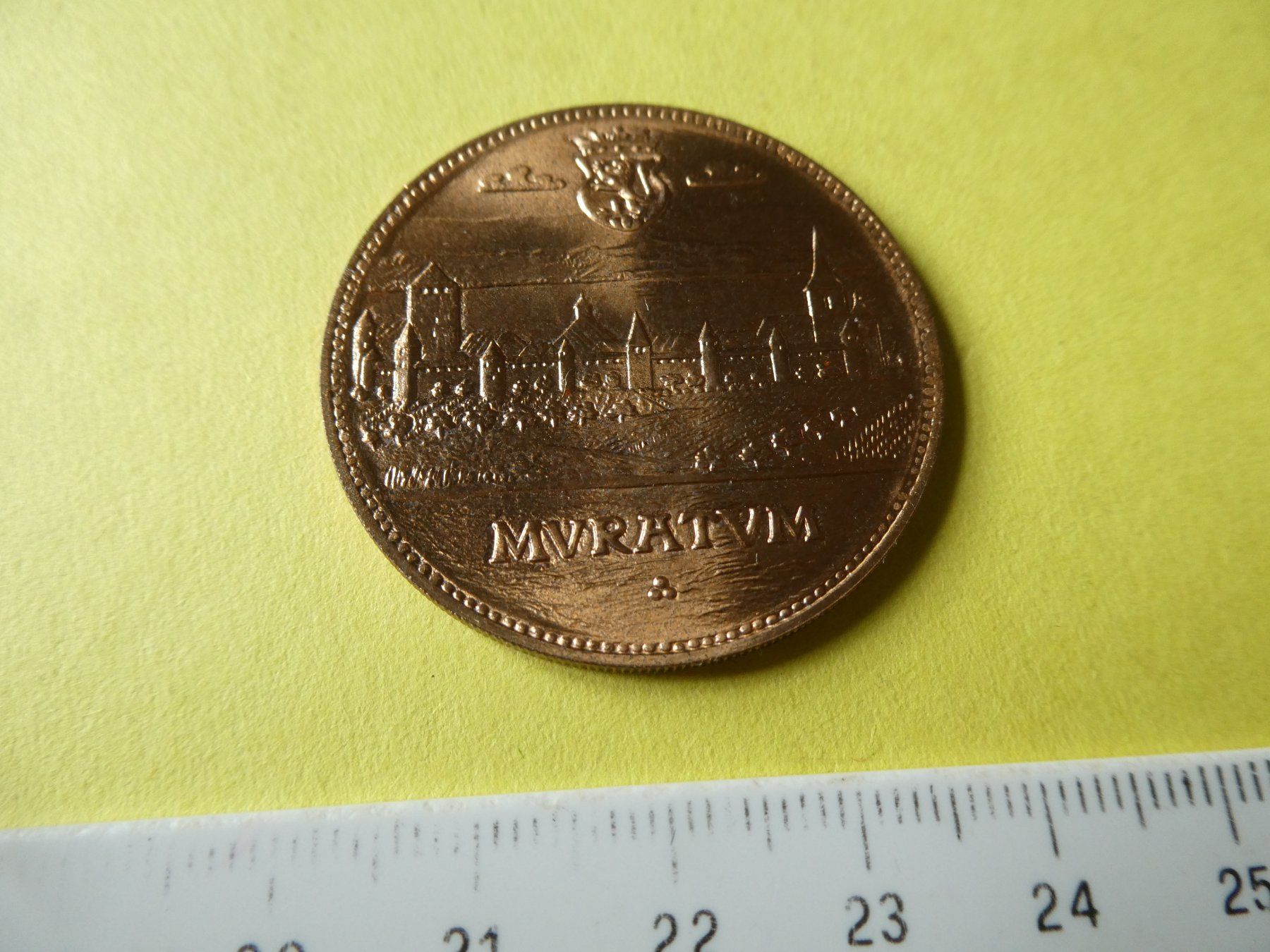 Medaillen: Medaille 38 mm,  Murten 1476 - 1976 – Gebraucht aus Hinterforst von Rohusri