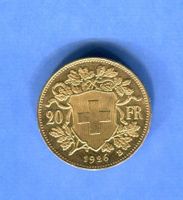 (1229) 20 Fr. 1926 Vreneli Stgl Gold Sehr rar Superstück