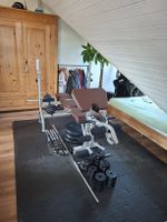 Multifunktionals Hantelbank mit 126kg und Bodenmatten