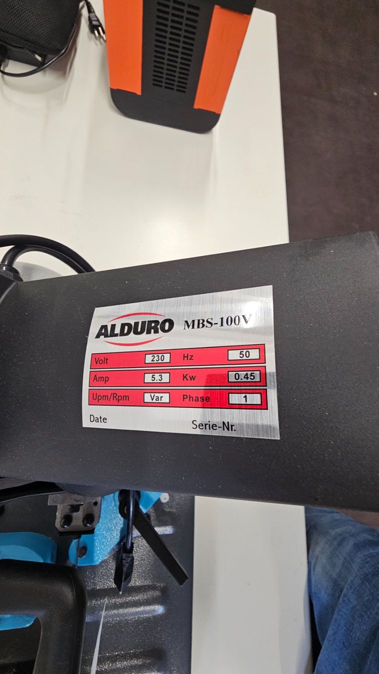 Alduro Seghe: Metallbandsäge ALDURO MBS-100V – Usato da Diessenhofen venduto da Osio 3
