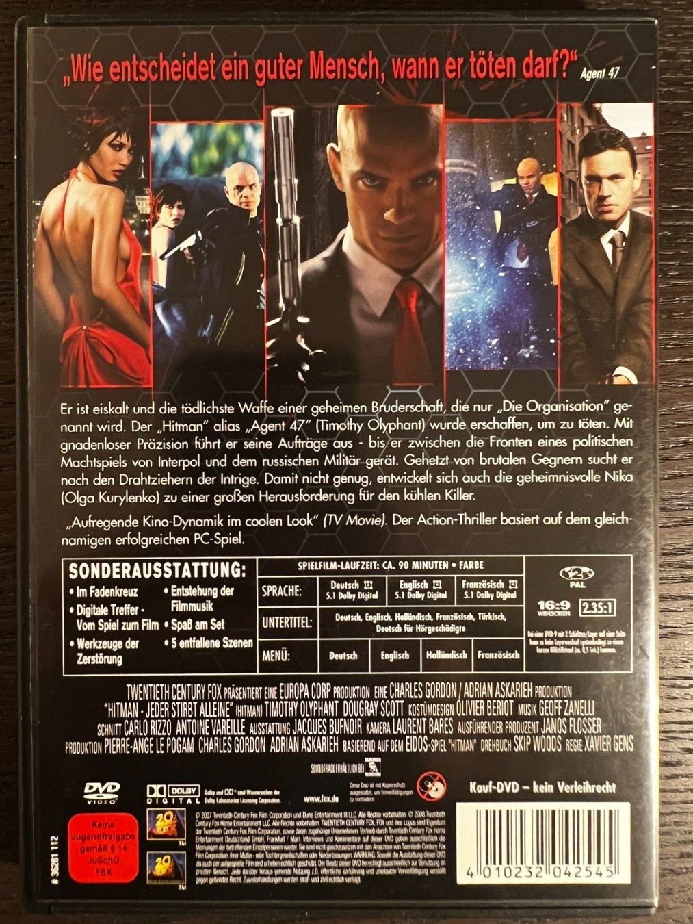 Tutti i DVDs: Hitman - Jeder stirbt allein – Usato da Zürich venduto da FilmFreunde 1
