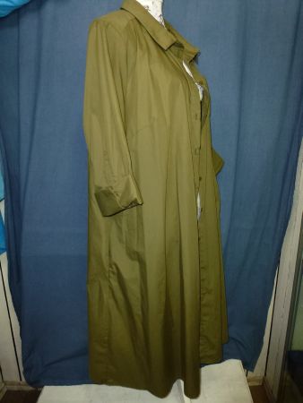 KAFFE LONGKLEID OLIV GR 48 ÜBERGANG HALBARM VISCOSE NEU