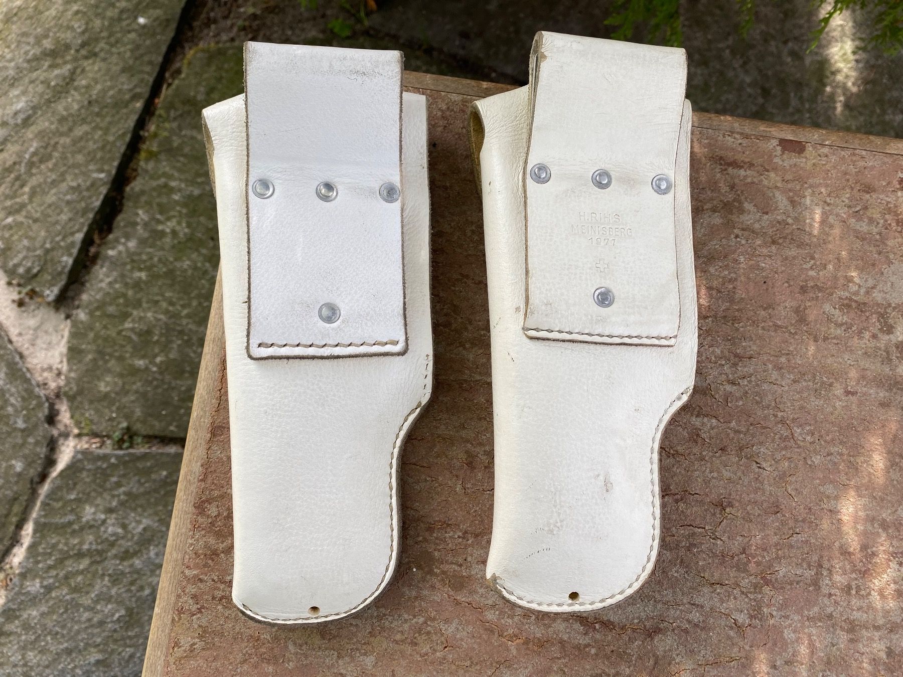 Tiro a segno: 2 originale Pistolenholster Militärpolizei / Heerespolizei – Usato da Feldbach venduto da Olive1 5