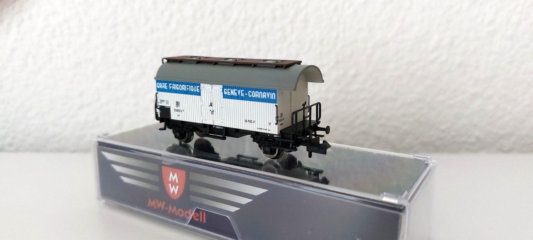 Modellini di ferrovie: MW Exclusiv Modell Kühlwagen SBB – Nuovo e nell'imballaggio originale da Biberist venduto da Ntrains 1