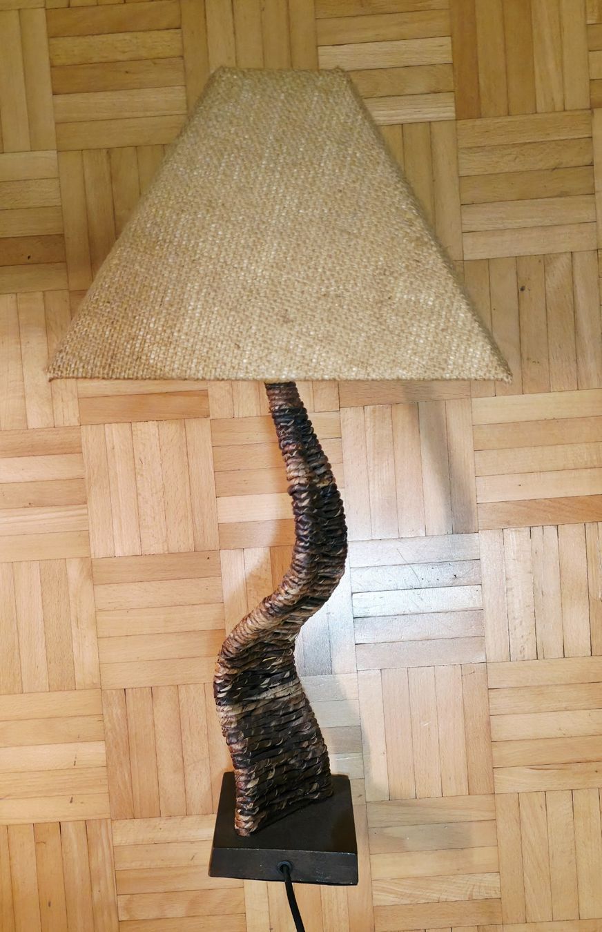 Lampade: Rustikale Lampe mit Jute-Schirm - Handmade – Nuovo (secondo la descrizione) da Zug venduto da CH-Flohmarkt 2