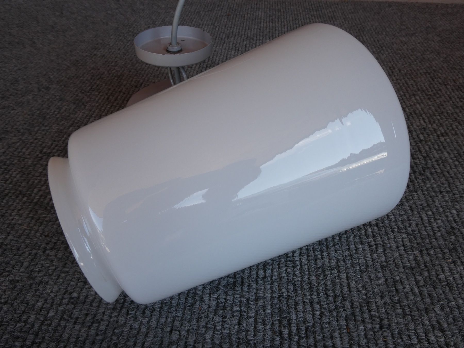 Lampade: 50er Jahre Industrielampe Deckenlampe – Usato da Lüchingen venduto da Eeizo 5