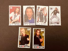 BRAVO Sammel-Briefmarken D.J. Bobo/Roxette  (A137)