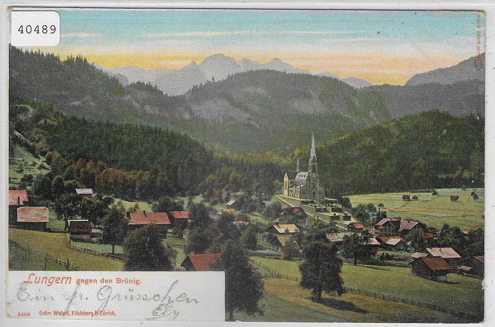 Cartoline postali: Lungern gegen den Brünig – Usato da Ettingen venduto da Kartenplanet