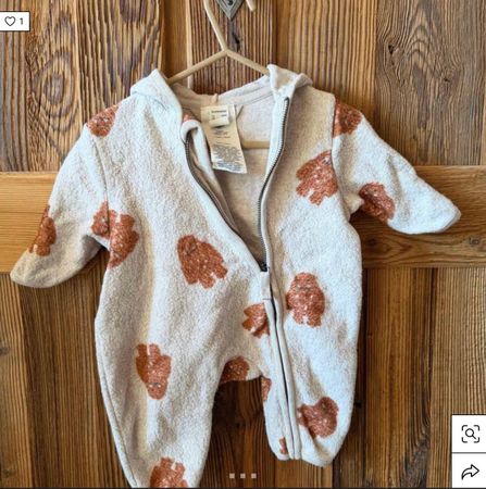 Fleece Baby Hessnatur Overall Bio-Baumwolle