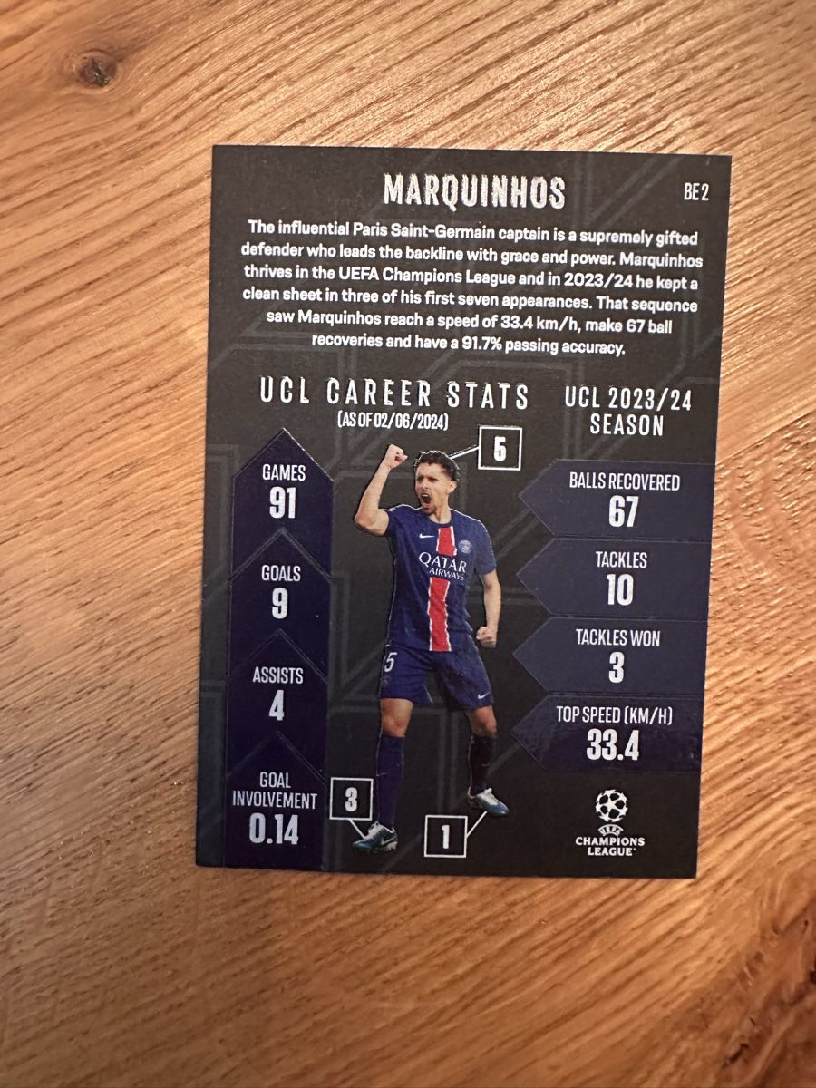 Topps Carte collezionabili: Topps Black Edge Edition Marquinhos – Nuovo (secondo la descrizione) da Berikon venduto da Holzweinkisten 1