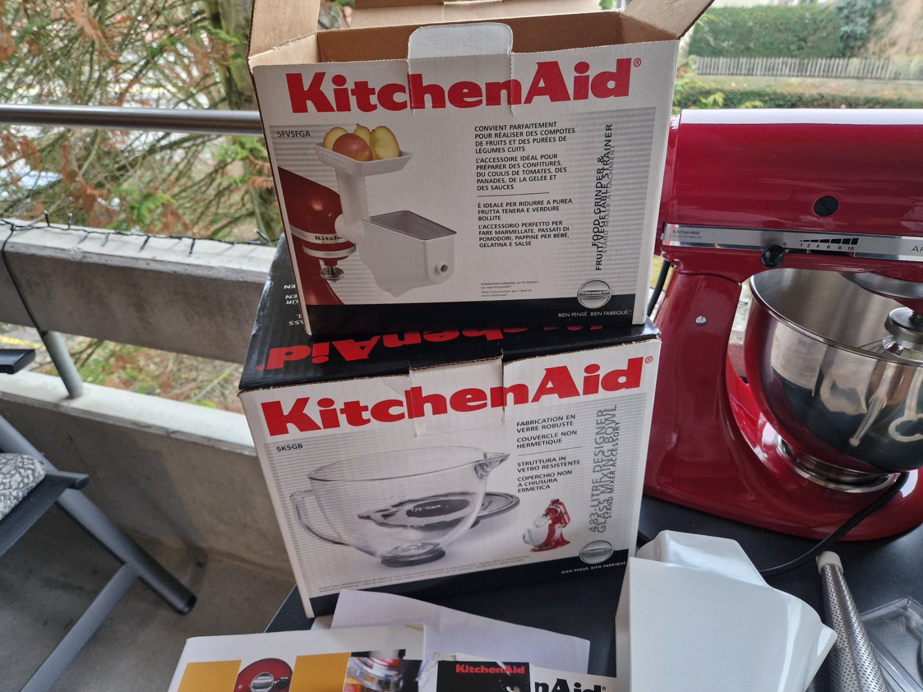 Kitchenaid Elettrodomestici da cucina: Kitchen Aid KSM 150 rot – Usato da Heimberg venduto da ngw01 5