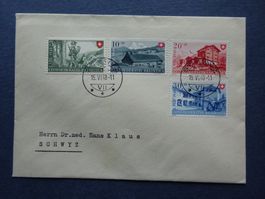 1948 Pro Patria FDC SCHWYZ