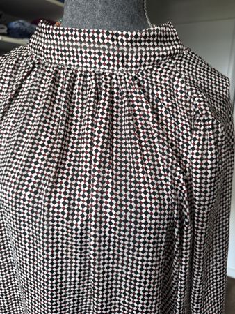 Bluse Kragenmuster Langarm guter Zustand