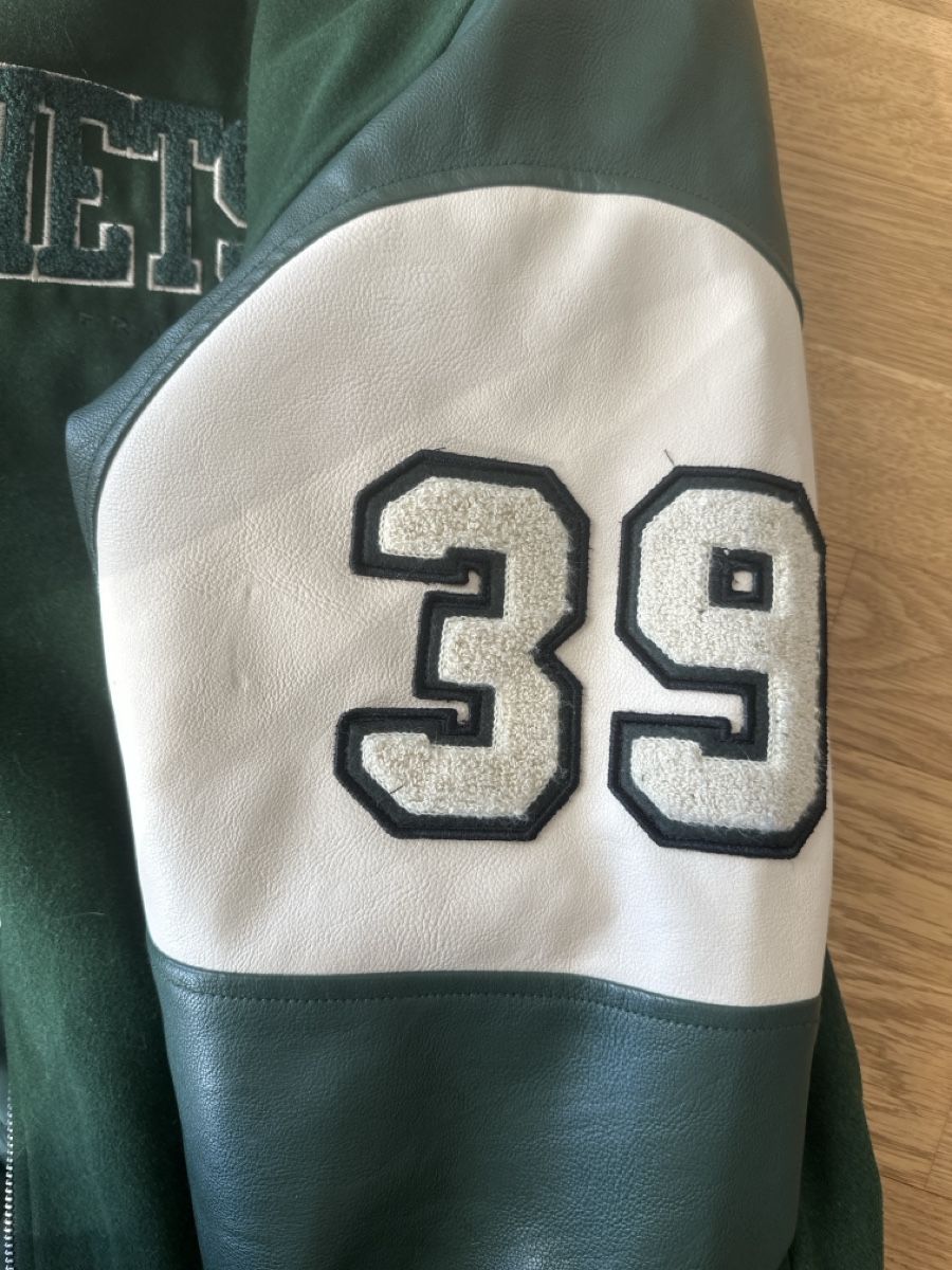 Iets Frans... Vestes: Iets Frans Varsity Jacket green leather sleeves size M – Neuf (Voir description) à Brittnau par iBazuka 3