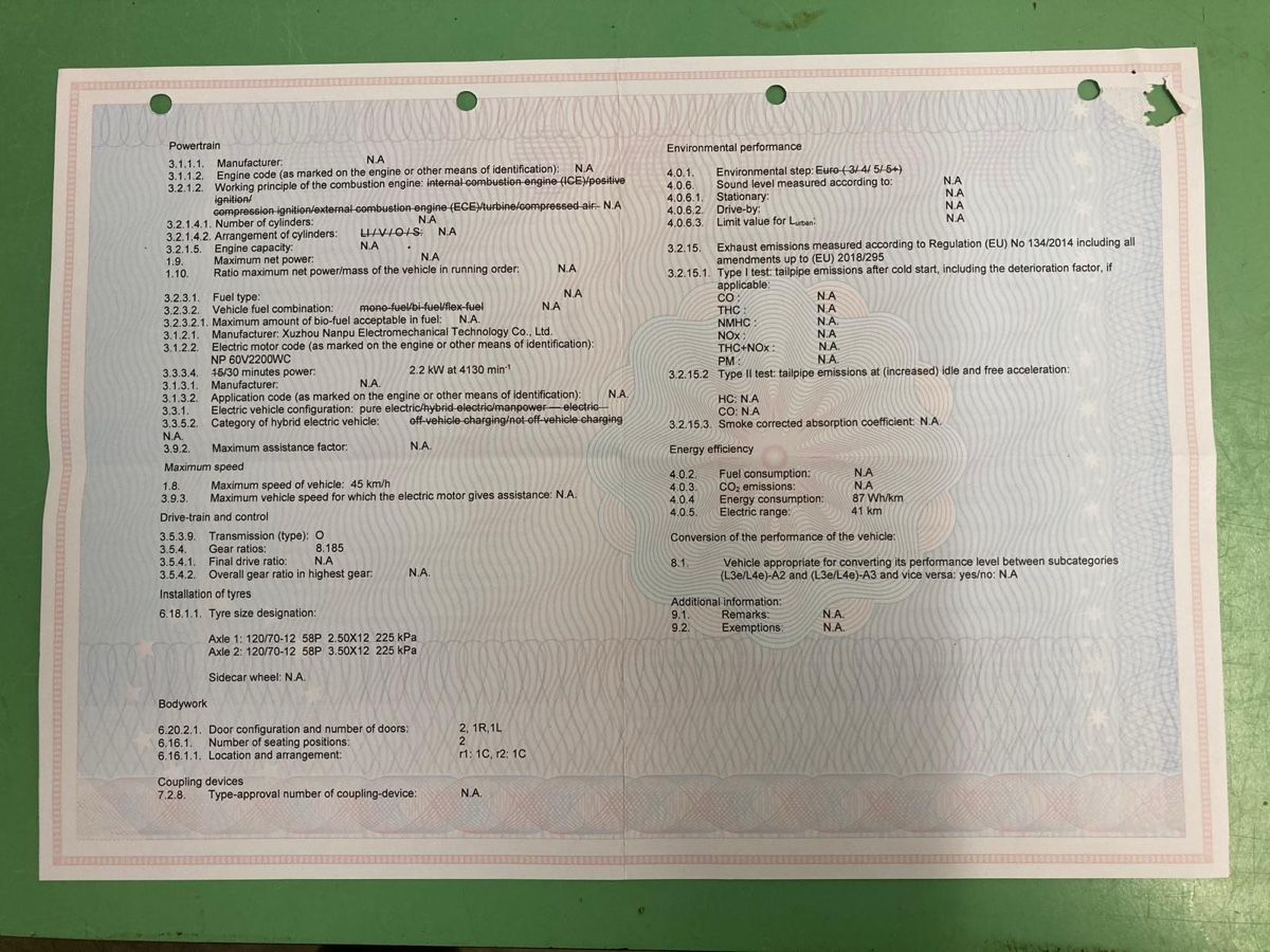 Veicoli elettrici: Kleinmotorrad,  Dreirad Pixie Mawayra grau 45 km/h – Usato da Degersheim venduto da Pinguin040 6