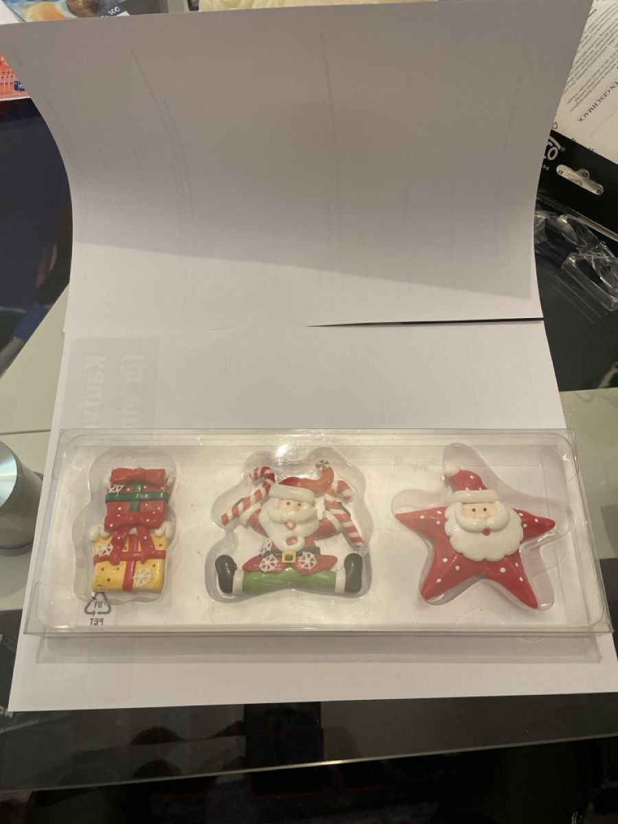 Magnete: Set mit 3 Weihnachtsstern-Magneten – Neu und originalverpackt aus Flums von mai_9fr6