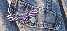 Pin's Harley-Davidson Aigle Métal Argenté J122