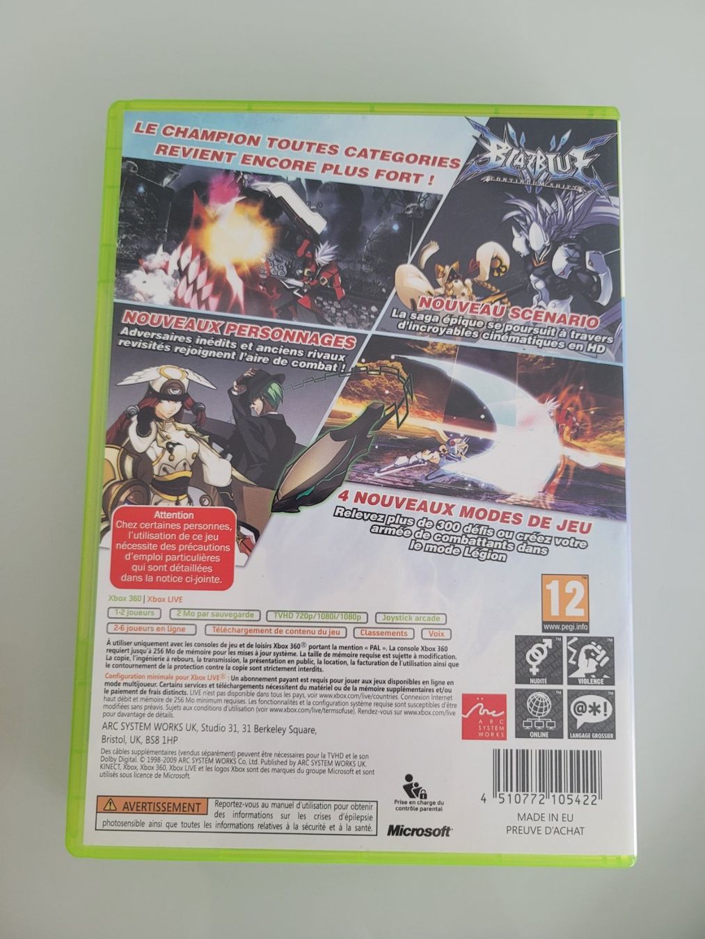 Giochi: BlazBlue Continuum Shift -F- (XBox 360) – Usato da Uezwil venduto da -Retrogames- 2