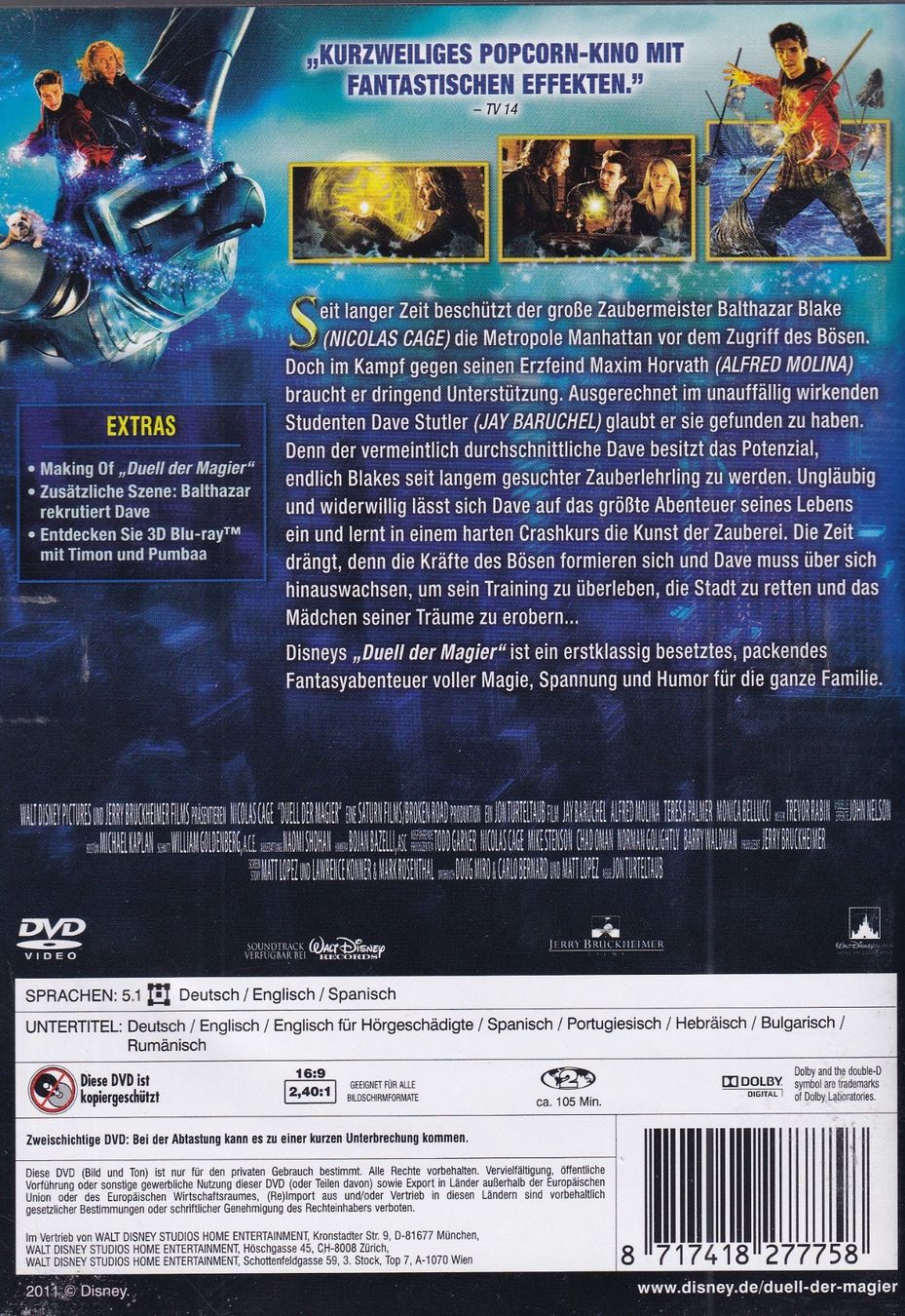 Tutti i DVDs: DVD ab Fr. 1.--, Duell der Magier – Usato da Lausen venduto da Mondeo10628 1