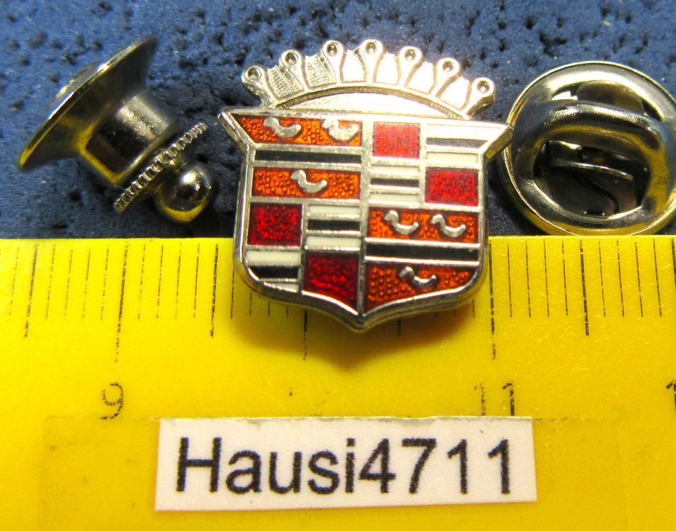 AUTO-PIN CADILLAC LOGO KLEIN SILBRIG ENAMEL MIT SECURITYCLIP | Kaufen ...