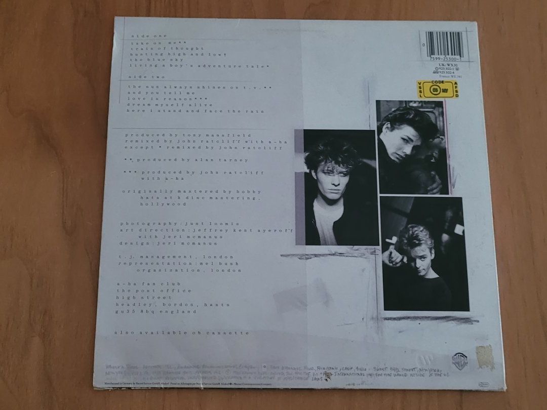 Vinyles: LP  a-ha – D'occasion à Martigny par MZ-67 1
