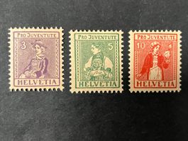 Pro Juventute 1916, J7-J9, **