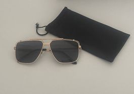 Herren Sonnenbrille schwarz/gold NEU