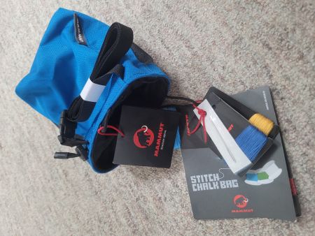 Mammut Chalk Bag / Magnesiabeutel blau, neu mit Etiketten