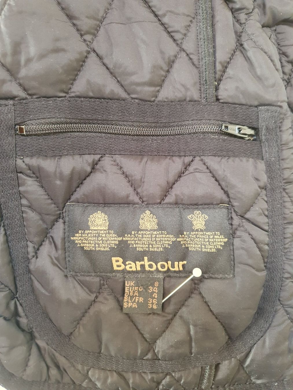 Barbour Gilet & Giacche senza maniche: Barbour Steppweste schwarz, Grösse 34 – Usato da Teufen AR venduto da pischa 3