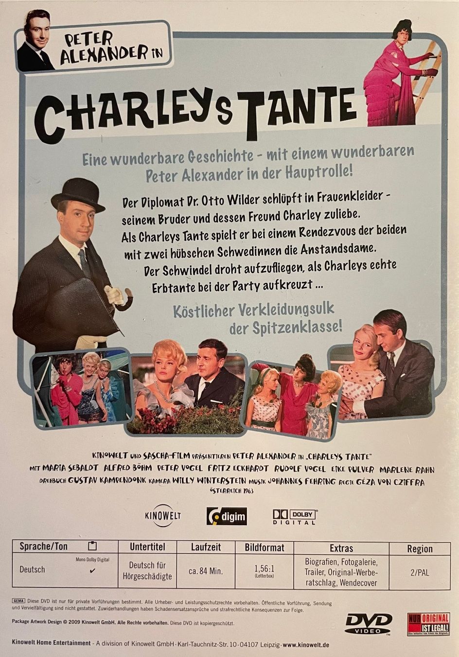 Tutti i DVDs: Charleys Tante (mit Peter Alexander) – Usato da Brunnen venduto da Barfly5 1