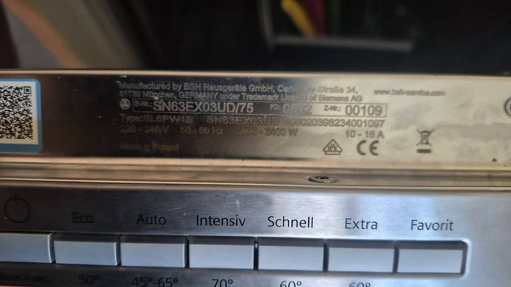 Siemens Machines à laver la vaisselle: Einbaugeschirrspühler Siemens neu – D'occasion à Fisibach par Lorobin