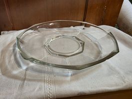 Glas Servierteller Platte Teller Schale 30 cm