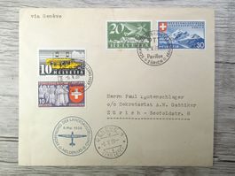 TR52 Enveloppe + Timbre Suisse 1939