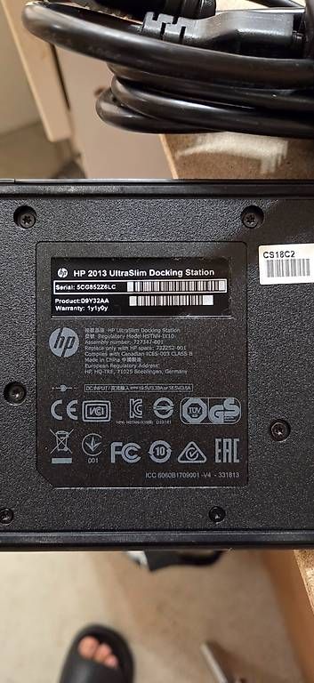 Docking station: HP 2013 UltraSlim Dockingstation – D'occasion à Zürich par xpanchox 1