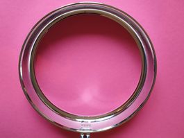 NOS Lampenring chrom neu 18,3cm