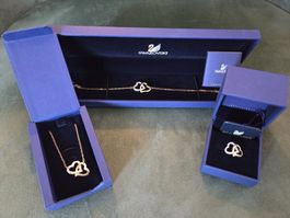 Swarovski Set: Armband, Kette, Ring Gr. 52 - Neuwertig!